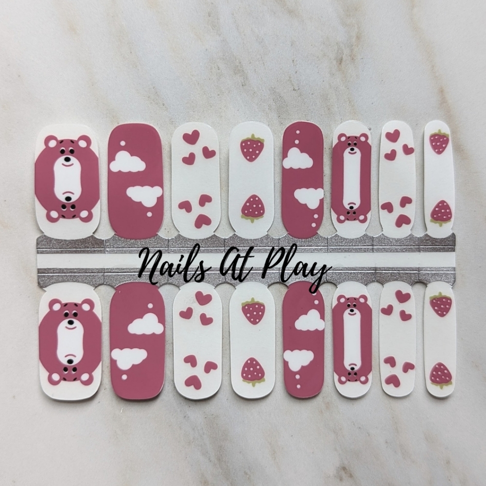 5 for $15 Nail Wraps- Cuddle Bear